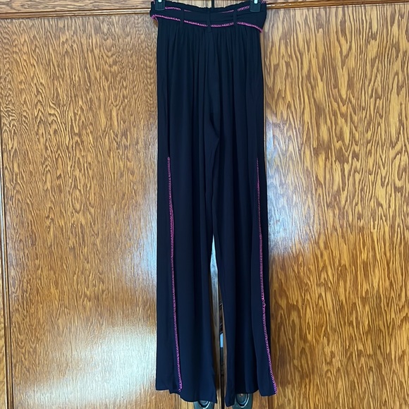 Trina Turk Brittany Side Slit Cover Up Pants in Black Size S NWT - Picture 10 of 12